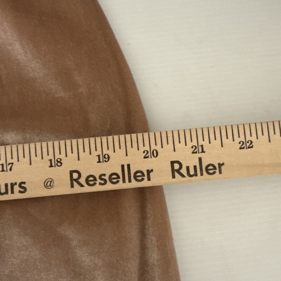 Baltic Born Tatiana Velvet One Shoulder Maxi Dress Champagne Beige Size M Slit - Picture 7 of 15